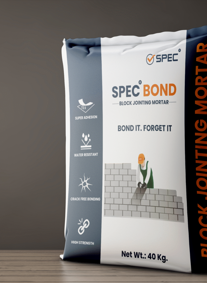 BLOCK JOINTING MORTAR FRONT